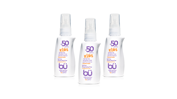 3 Pack - Bu SPF 50 Alcohol-Free KIDS Fragrance-Free Eco- Friendly Sunscreen Spray