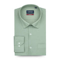 Aqua Green Color Solid Cotton Linen Shirt For Men - Punekar Cotton