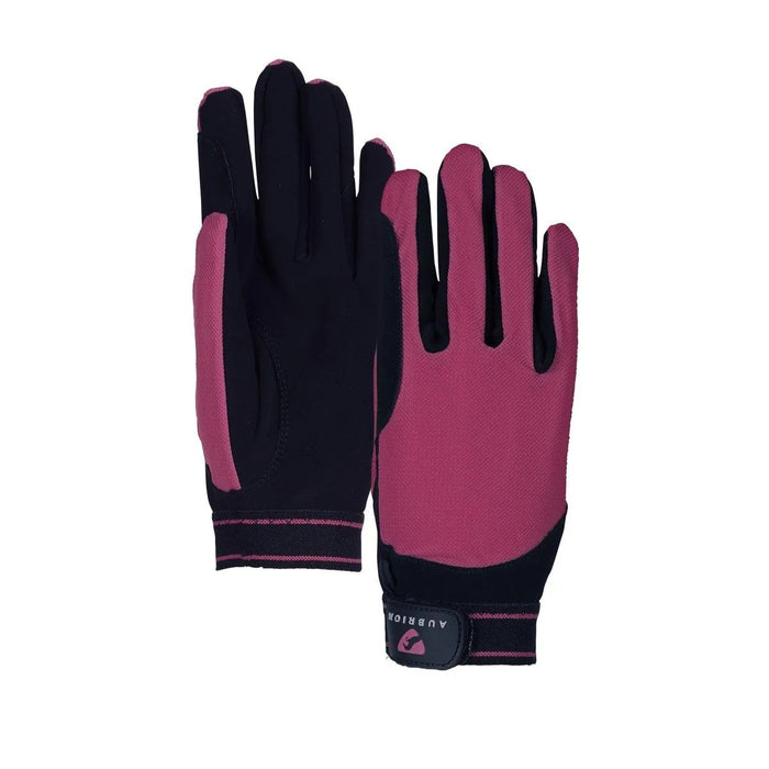 Aubrion Stratos SportFit Riding Gloves - Child - Navy - S