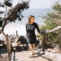 Women's Hoodie Dress - Sun Protective - Black