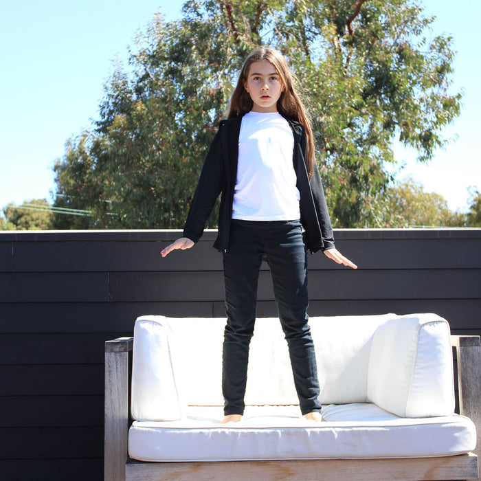 Bu Youth Long Sleeve Zip Hoodie UPF 50+