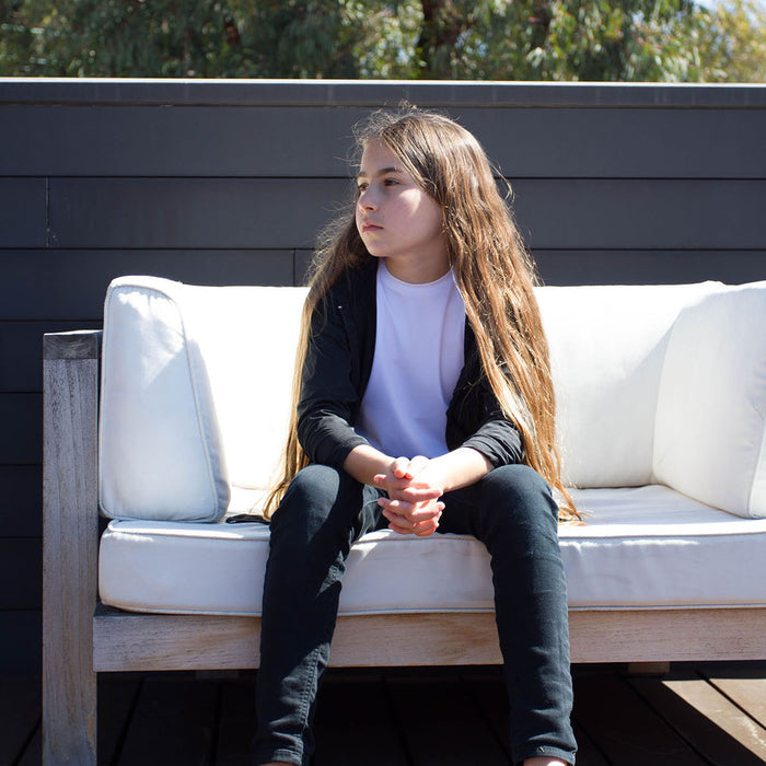 Bu Youth Long Sleeve Zip Hoodie UPF 50+