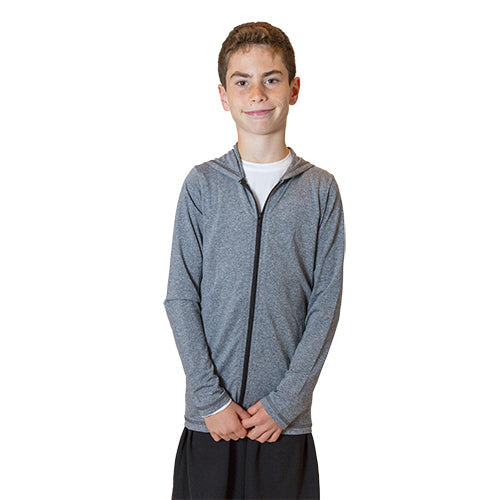 Bu Youth Long Sleeve Zip Hoodie UPF 50+