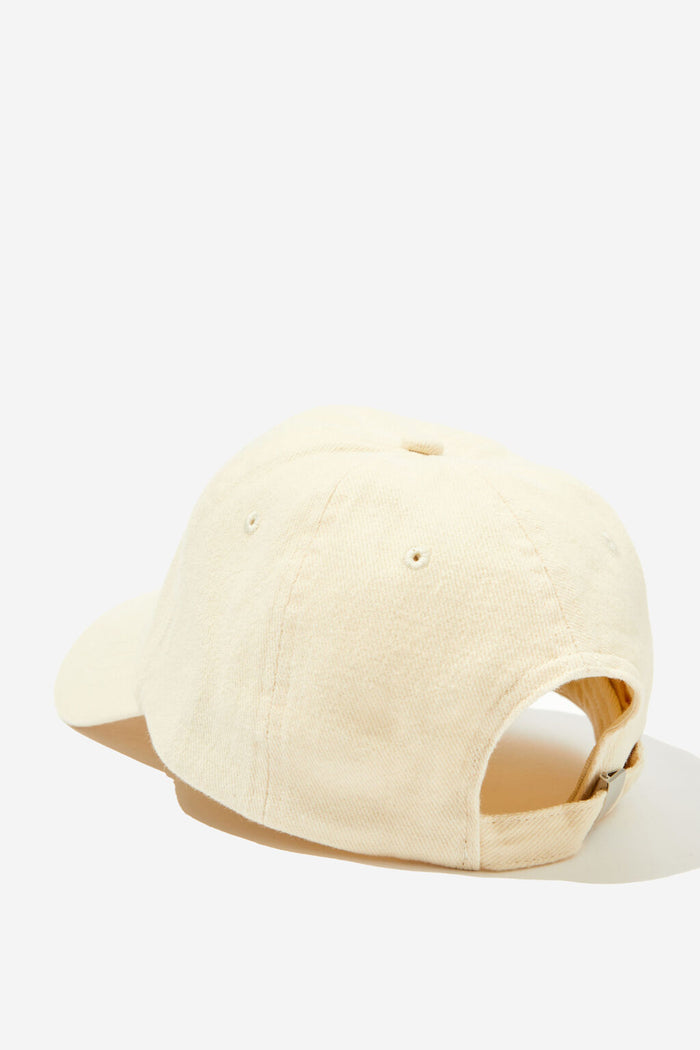 Ceres Monogram Cap - Ecru/Navy stitch