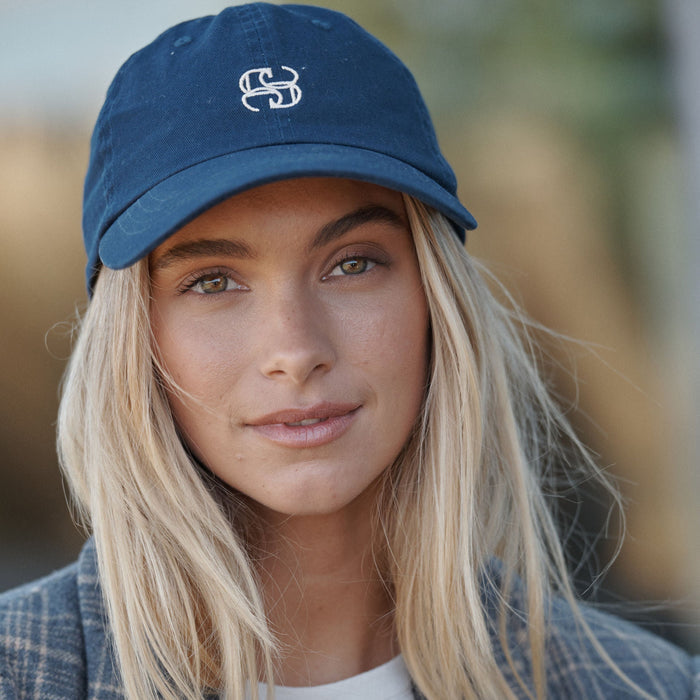 Ceres Monogram Cap -Navy/Ecru stitch