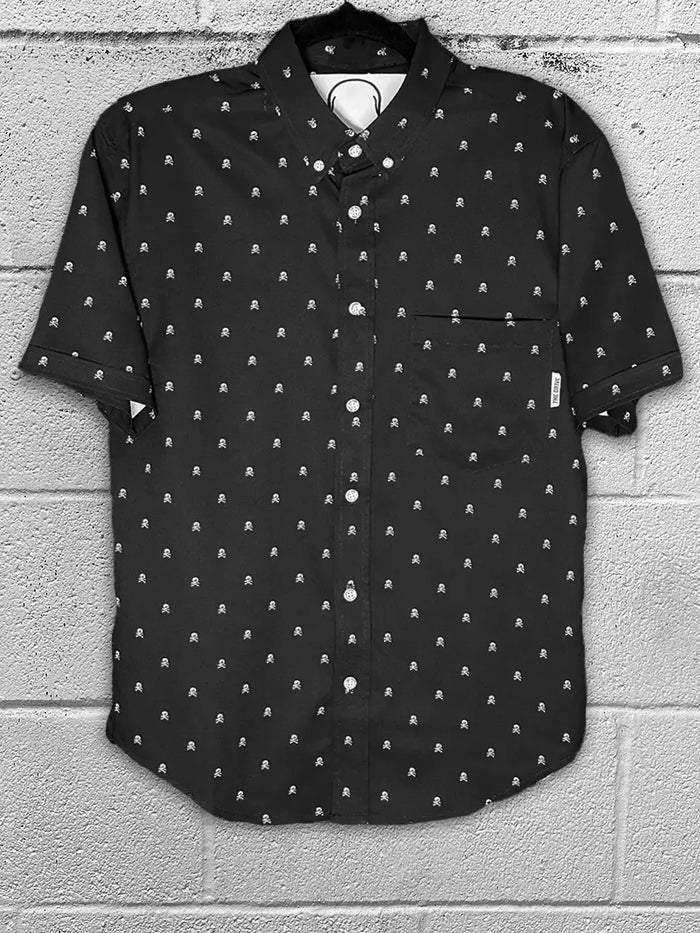 CROSSBONE INFINITY SKULL BUTTON UP