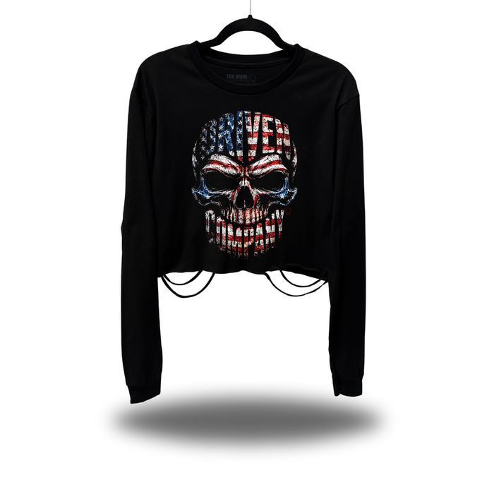 DRIVEN COMPANY ROAD RASH CROP LONG SLEEVE TEE