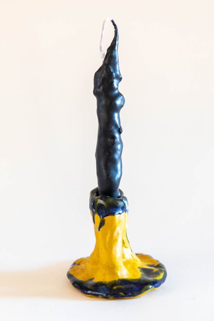 DUNGEON GOODS | YELLOW AND BLUE CANDLE HOLDER