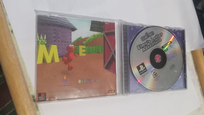 Elmo's Letter Adventure Sesame Street PS1 Tested Playstation 1 Video Game
