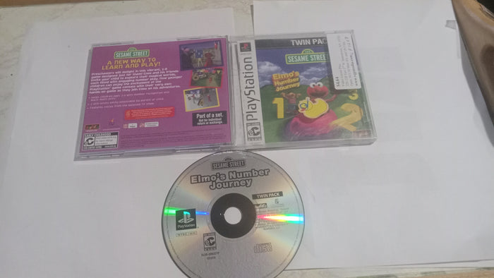 Elmo's Number Journey Sesame Street PS1 Tested Playstation 1 Video Game