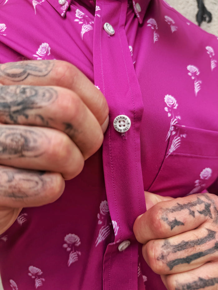 ESSENTIAL ROSE BUTTON UP