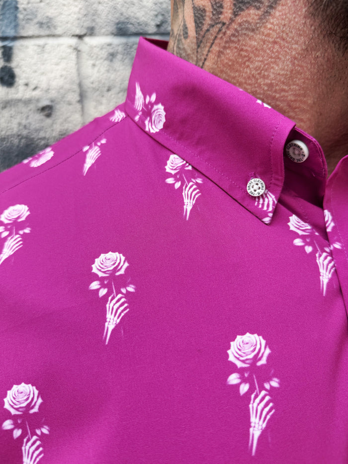ESSENTIAL ROSE BUTTON UP