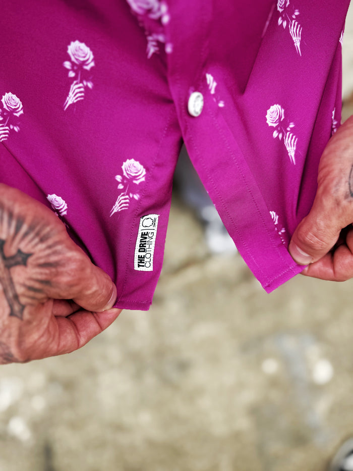 ESSENTIAL ROSE BUTTON UP