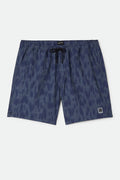 Men's Everyday Stretch Hybrid Short 7" in the color Washed Navy Crackle - Front Product View