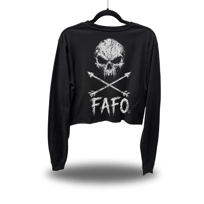 FAFO SKULL CROP LONG SLEEVE