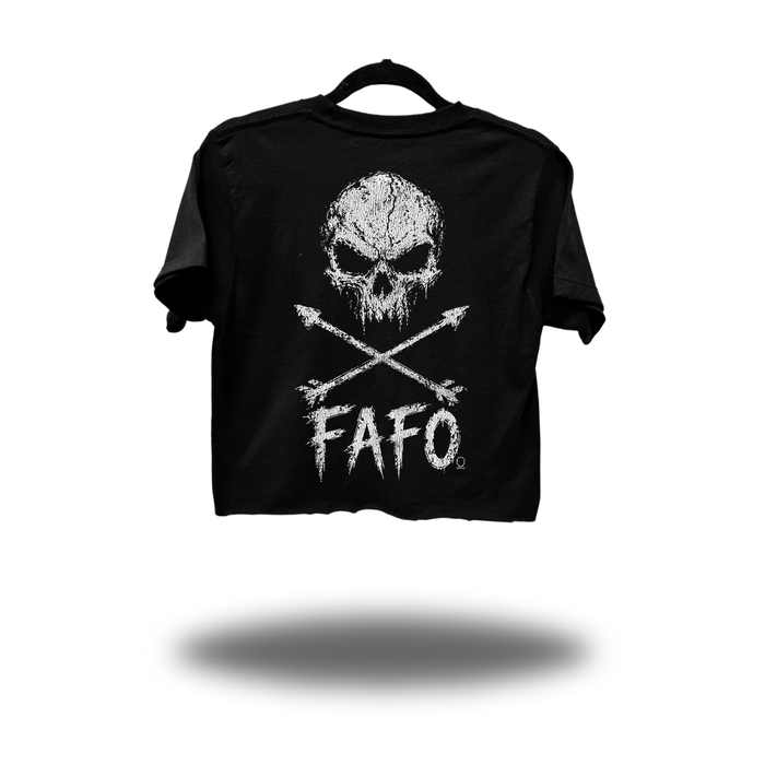 FAFO SKULL CROP TOP