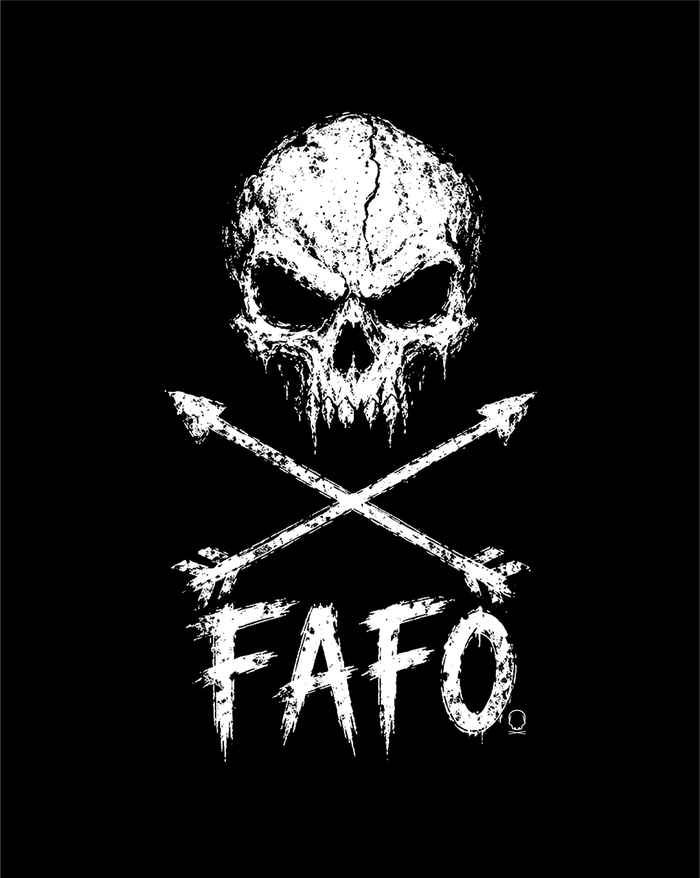 FAFO SKULL DECAL