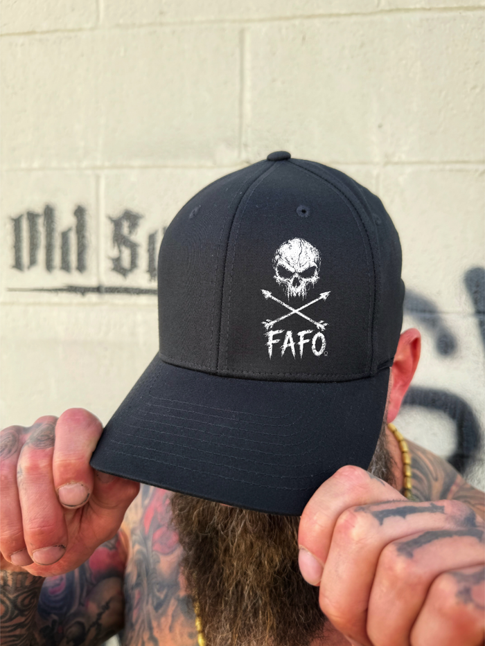 FAFO SKULL FLEXFIT COTTON HAT