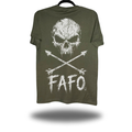 FAFO SKULL MILITARY GREEN CLASSIC TEE