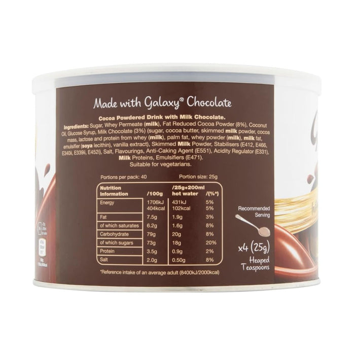 Galaxy Instant Hot Chocolate Drink Tub (1kg)