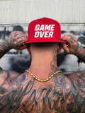 GAME OVER RED FLAT BILL HAT