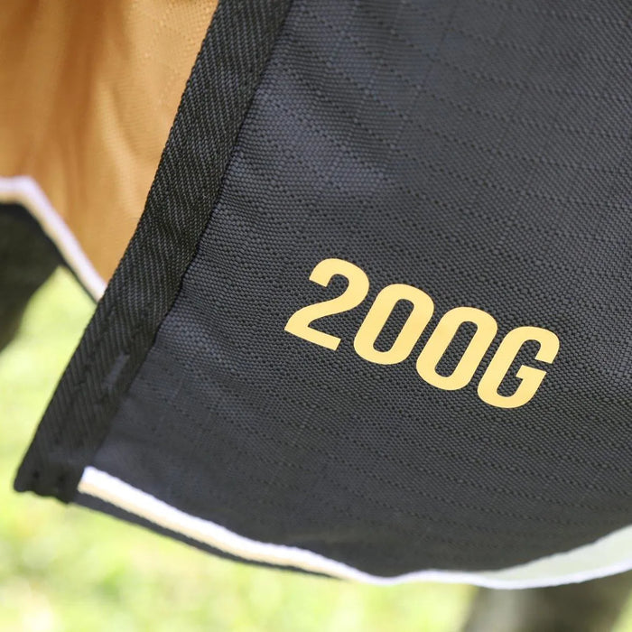 Highlander Plus 200 Turnout Rug & Neck Set - Black - 5ft