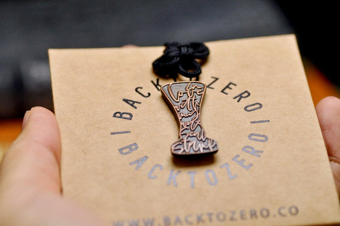 In Love with my Wax Seal Stamp Lapel Pin | Antique Copper - Backtozero B20 - antique copper, atq copper, Copper, enamel, her, him, in love, lapel, metal, metal pin, pin