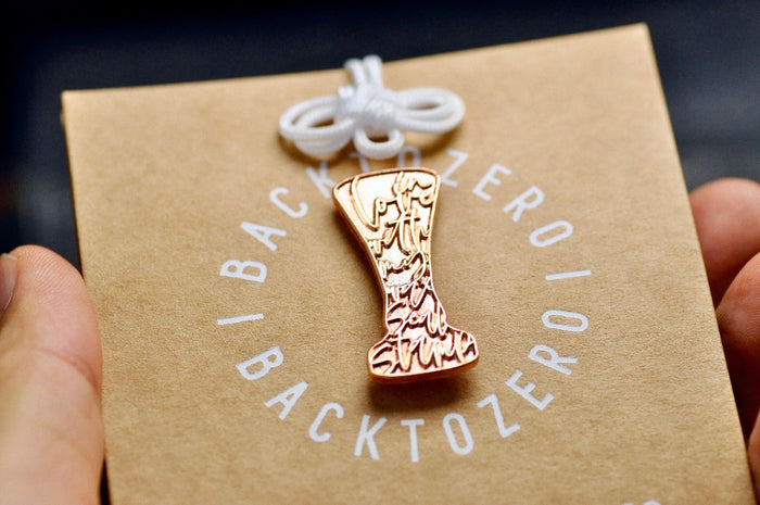 In Love with my Wax Seal Stamp Lapel Pin | Rose Gold - Backtozero B20 - enamel, her, him, in love, lapel, metal, metal pin, pin, rose gold