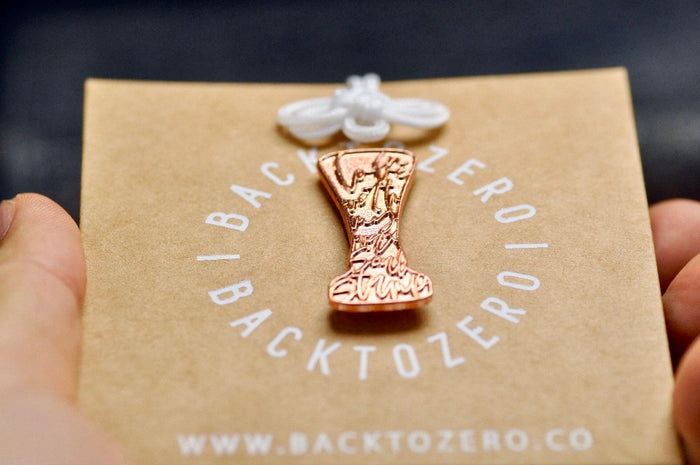 In Love with my Wax Seal Stamp Lapel Pin | Rose Gold - Backtozero B20 - enamel, her, him, in love, lapel, metal, metal pin, pin, rose gold