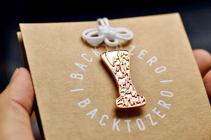 In Love with my Wax Seal Stamp Lapel Pin | Rose Gold - Backtozero B20 - enamel, her, him, in love, lapel, metal, metal pin, pin, rose gold