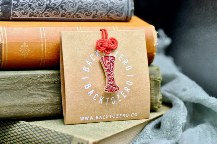 In Love with my Wax Seal Stamp Soft Enamel Pin | Red - Backtozero B20 - enamel, Gold, her, him, in love, lapel, metal, metal pin, pin, Red, soft enamel, soft enamel pin