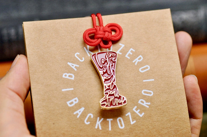 In Love with my Wax Seal Stamp Soft Enamel Pin | Red - Backtozero B20 - enamel, Gold, her, him, in love, lapel, metal, metal pin, pin, Red, soft enamel, soft enamel pin