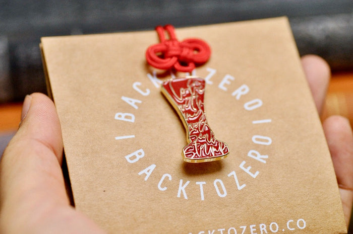 In Love with my Wax Seal Stamp Soft Enamel Pin | Red - Backtozero B20 - enamel, Gold, her, him, in love, lapel, metal, metal pin, pin, Red, soft enamel, soft enamel pin