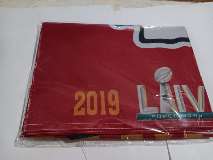 Kansas City Chiefs 2x3 Double Sided NFL Flag 4 Time Super Bowl Champions