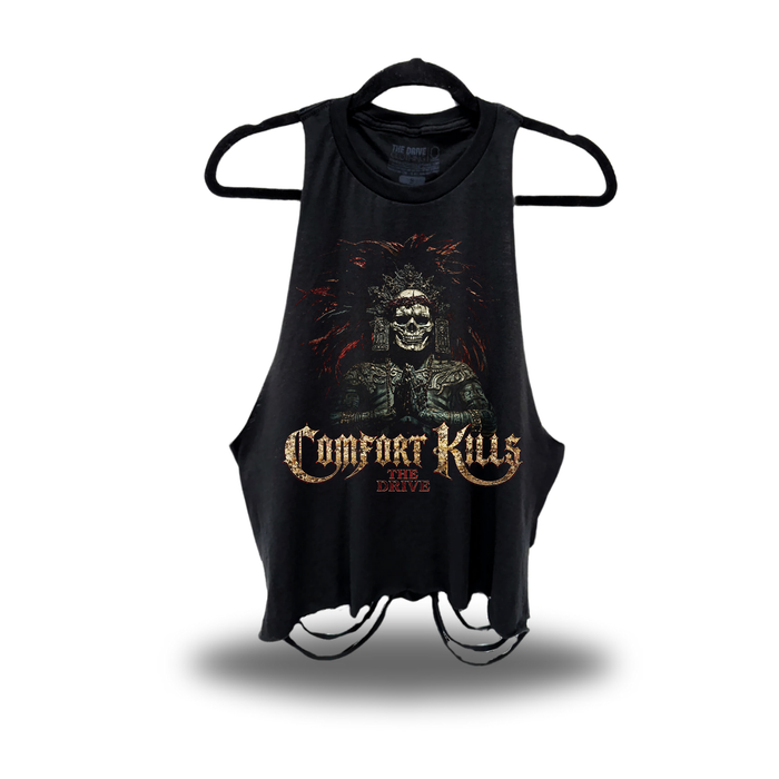 KILLS STATUE ROAD RASH CROP TANK TOP