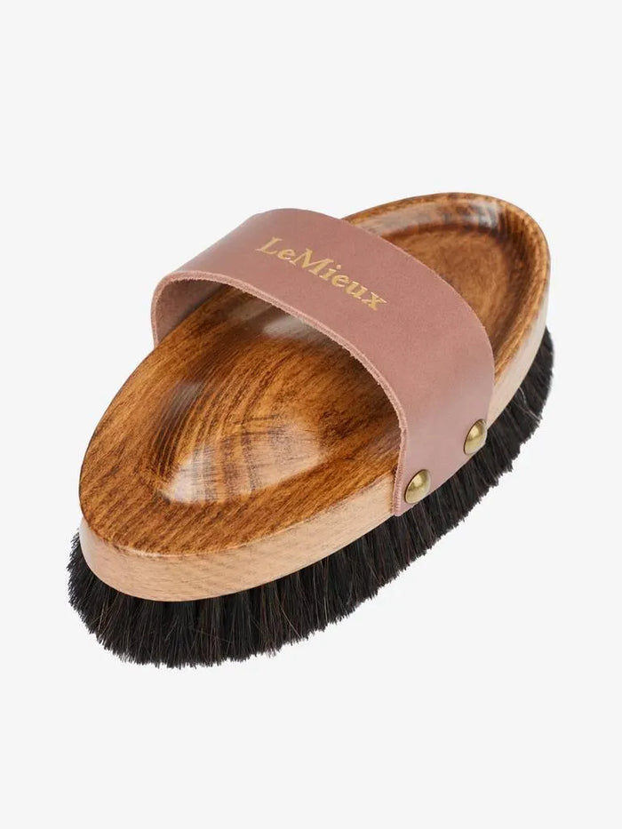 LeMieux Artisan Lambswool Body Brush Brown - -