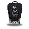 LET THEM WESTERN FRINGE BLACK TEE