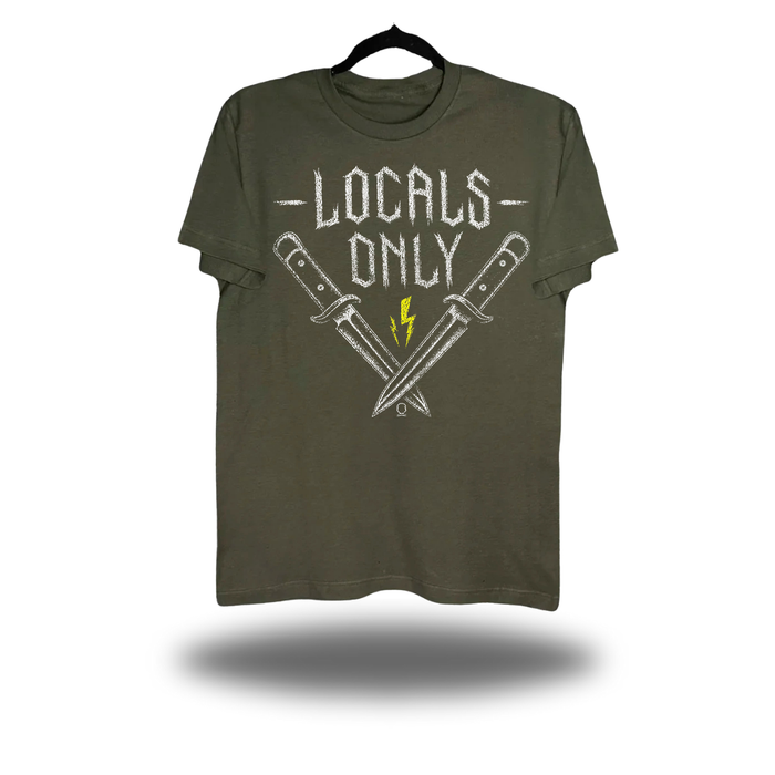 LOCALS ONLY MILITARY GREEN CLASSIC TEE