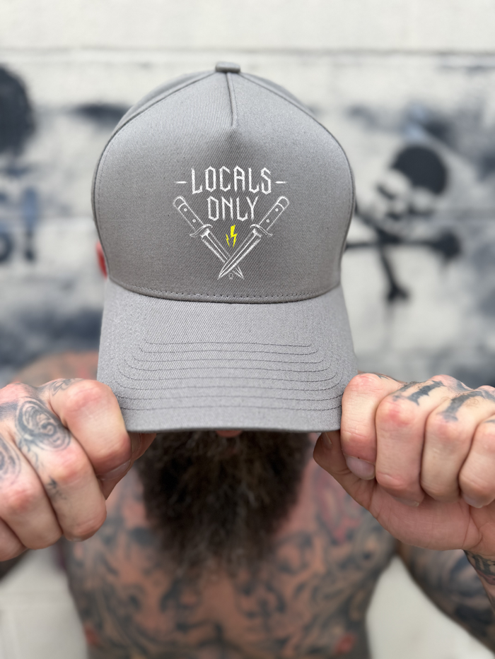 LOCALS ONLY RETRO GREY HAT