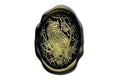 Long-eared Owl & Oak Tree Wax Seal Stamp - Backtozero B20 - Bird, black, botanic, Botanical, flowers, gold, gold dust, gold powder, Leaf, Leafs, Leaves, newarrivals, oak, oval, owl, Signature, signaturehandle, spring