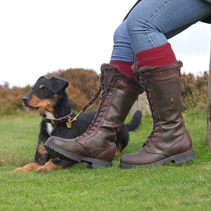 Moretta Nola Lace Country Boots - Brown - 4/37