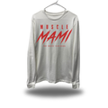 MUSCLE MAMI LONG SLEEVE TEE WHITE