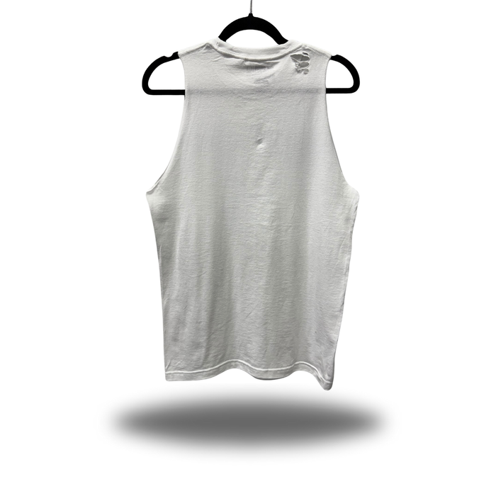 MUSCLE MAMI RASH TANK TOP WHITE