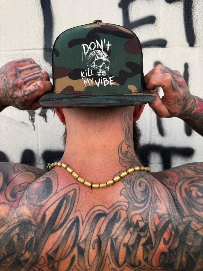 MY VIBE GREEN CAMO HAT