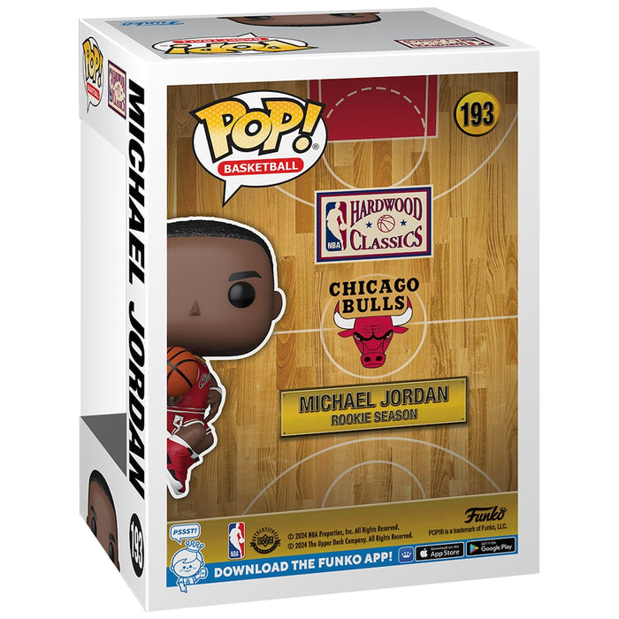 NBA POP! Funko Basketball Chicago Bulls Micheal Jordan Rookie Season Hardwood Classics Vinyl Figure #193