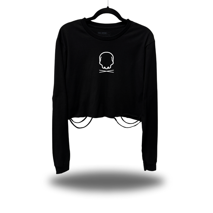 NO CURE ROAD RASH CROP LONG SLEEVE TEE