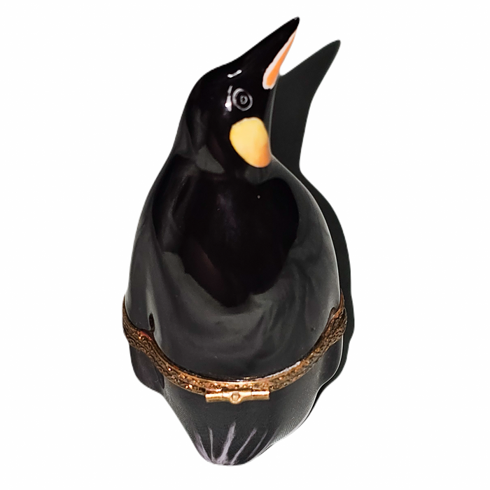 Charming Handcrafted Limoges Penguin Porcelain Limoges wild birds French Trinket Box