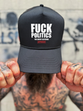 POLITICS CURVED BILL BLACK HAT