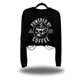POWERED COFFEE ROAD RASH CROP LONG SLEEVE TEE