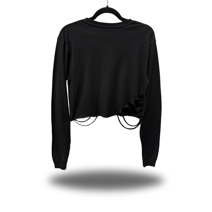 POWERED COFFEE ROAD RASH CROP LONG SLEEVE TEE
